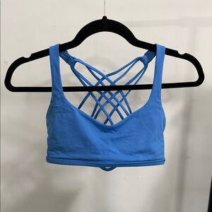 LuluLemon Blue Strappy Sports Bra